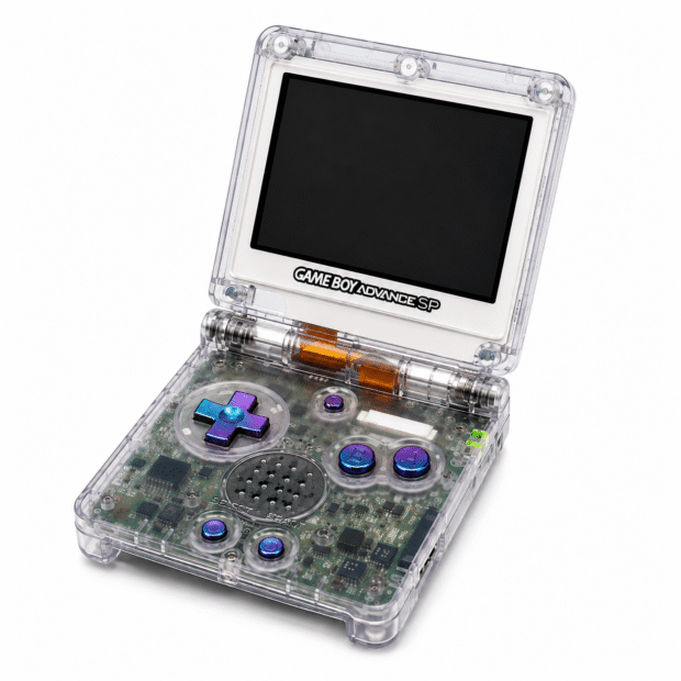 Gameboy Advance SP Crystal clear caméléon