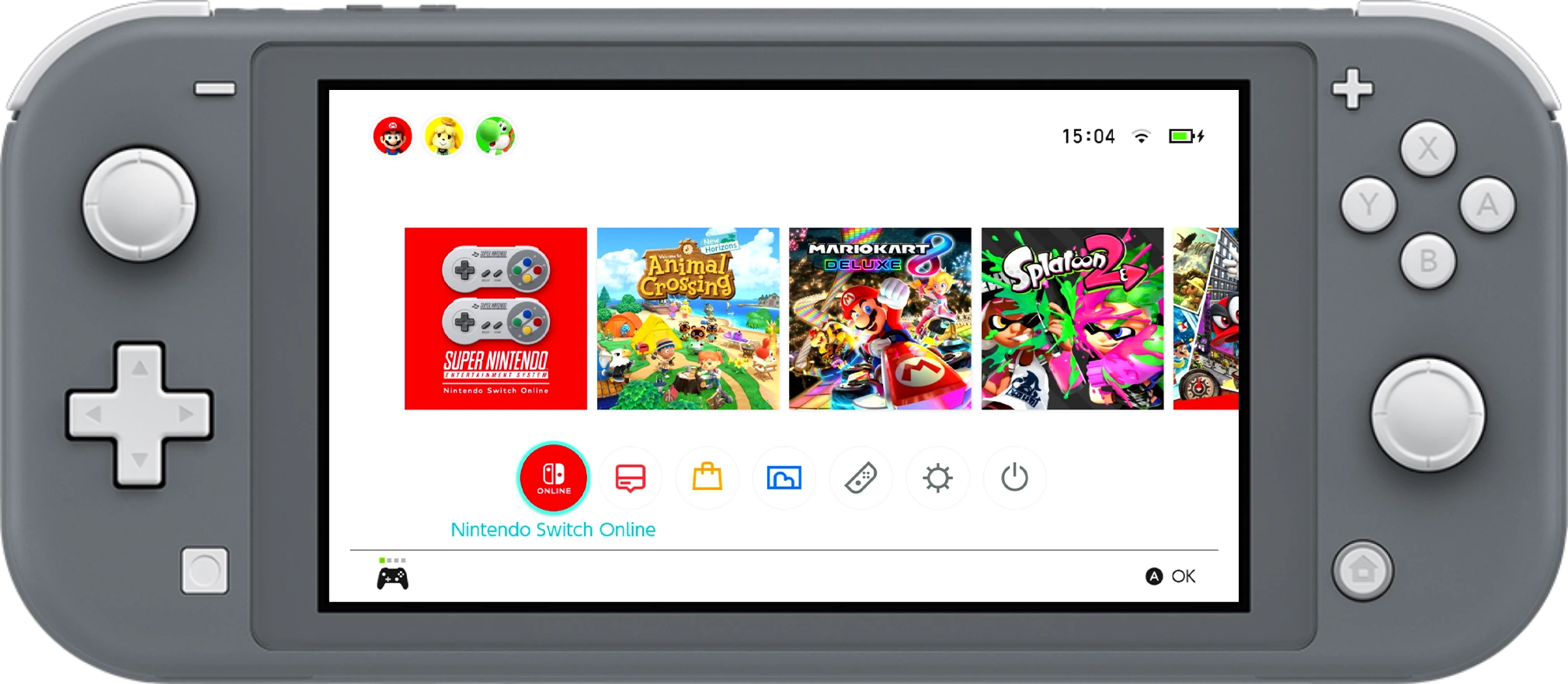 Nintendo Switch Lite avec écran interactif